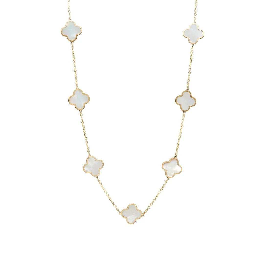 WOMEN'S CHAIN - GARGANTILLA DE TREBOL BLANCO