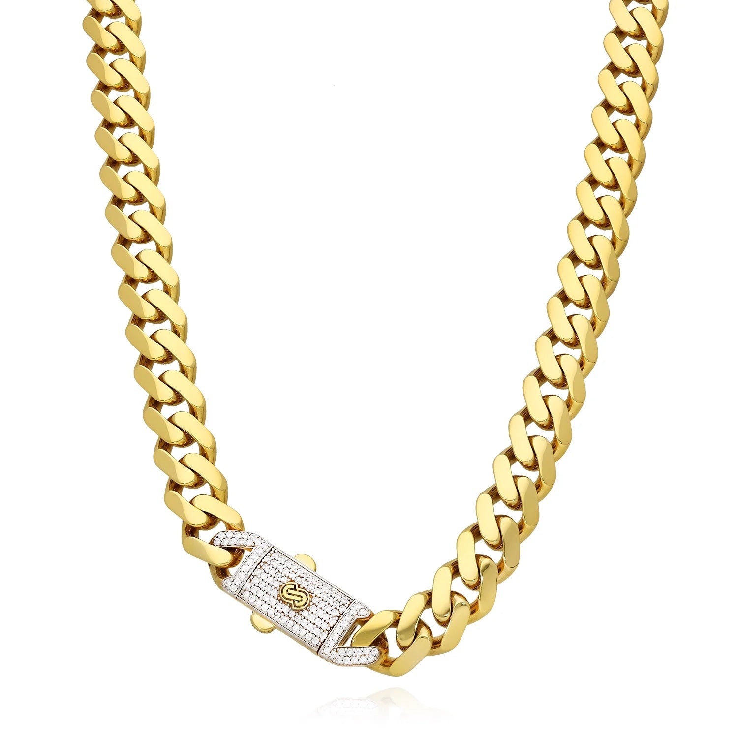 MEN'S CHAIN - MONACO CLASSIC PAVE LOCK