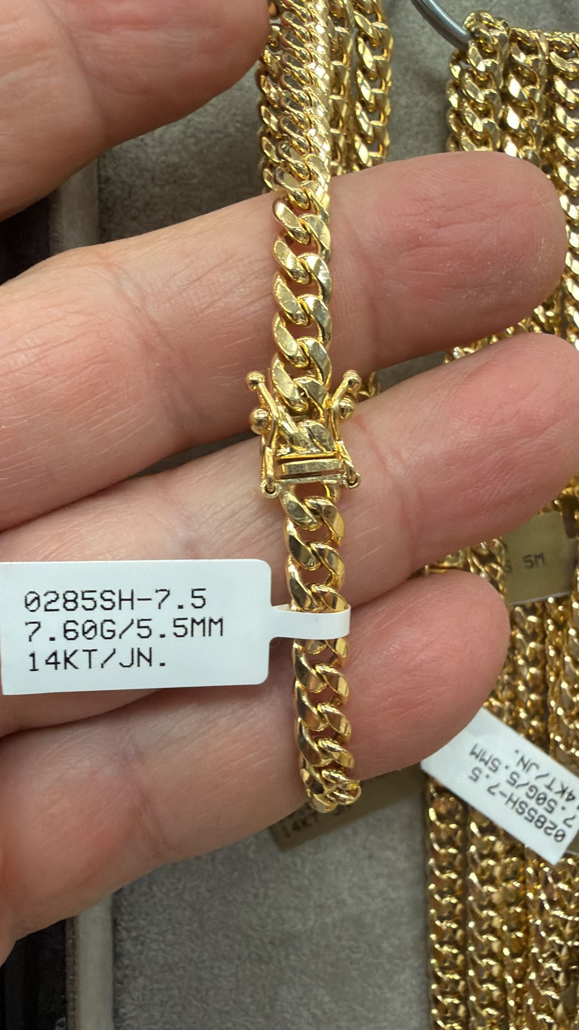 Bracelet men and ring gold 14kts