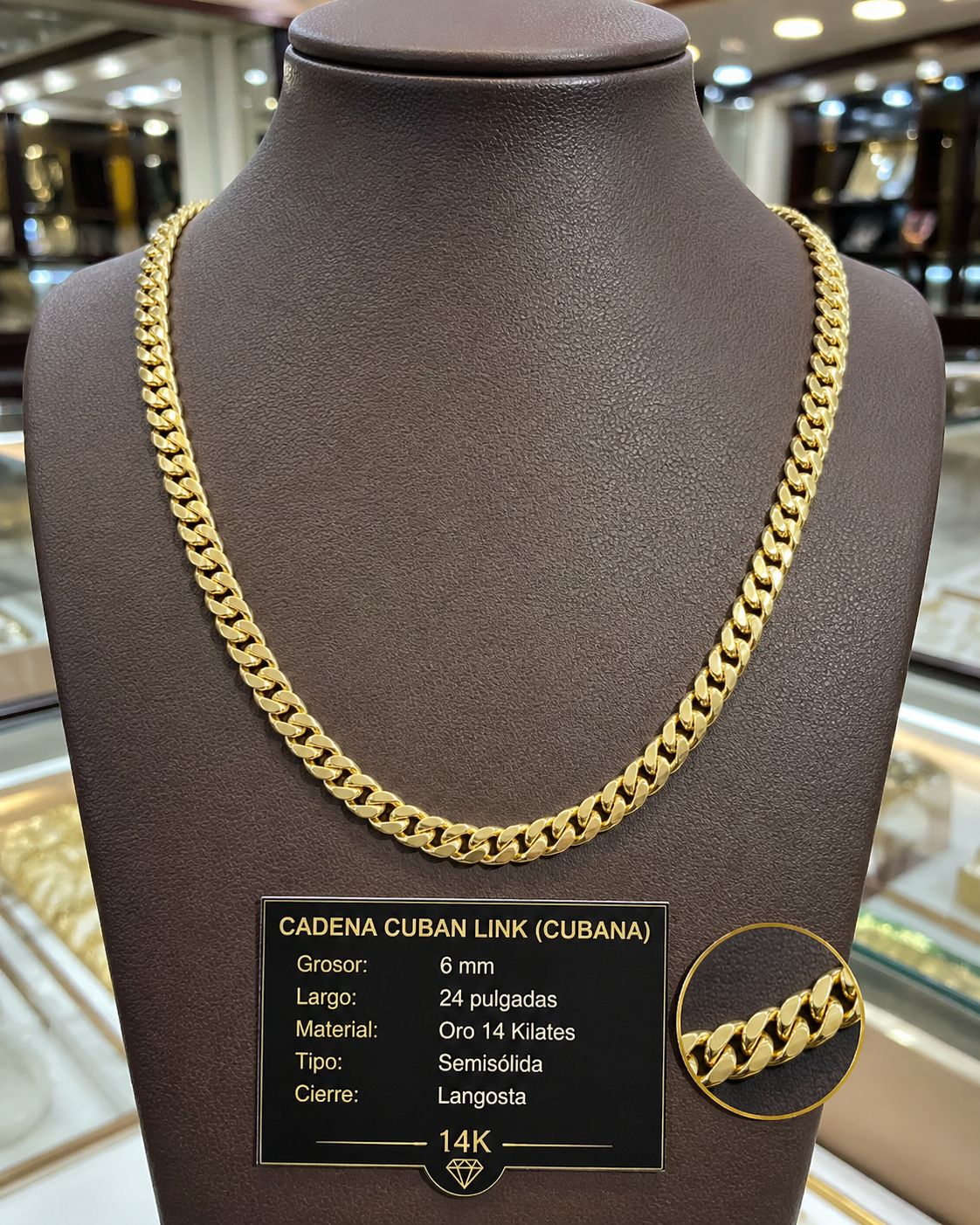 Cadena oro 14k