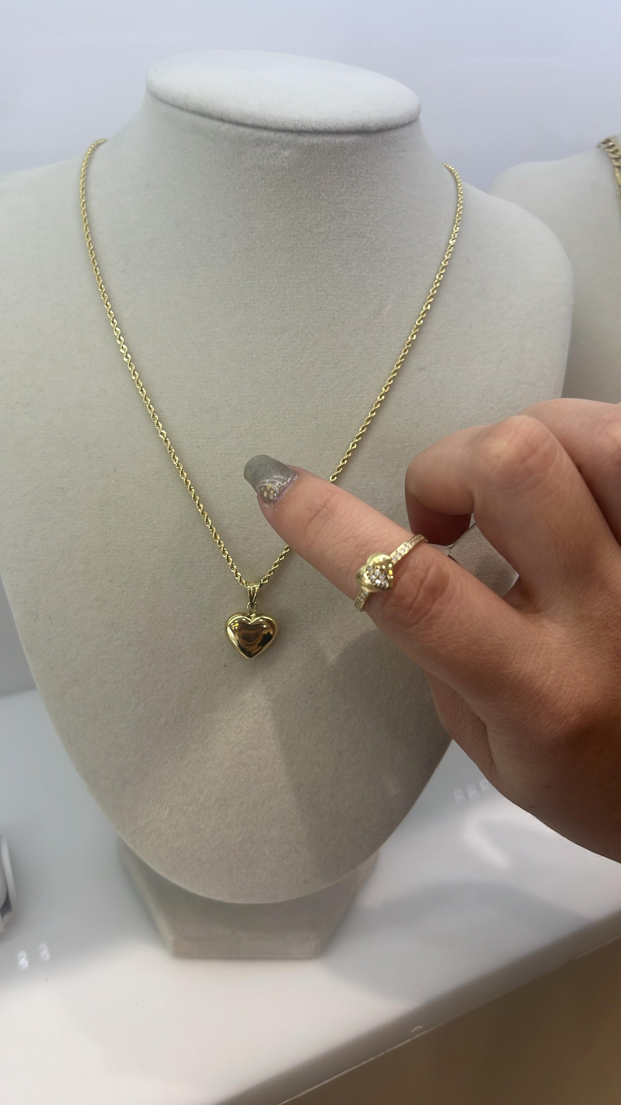 Set cadena y anillo oro 10k
