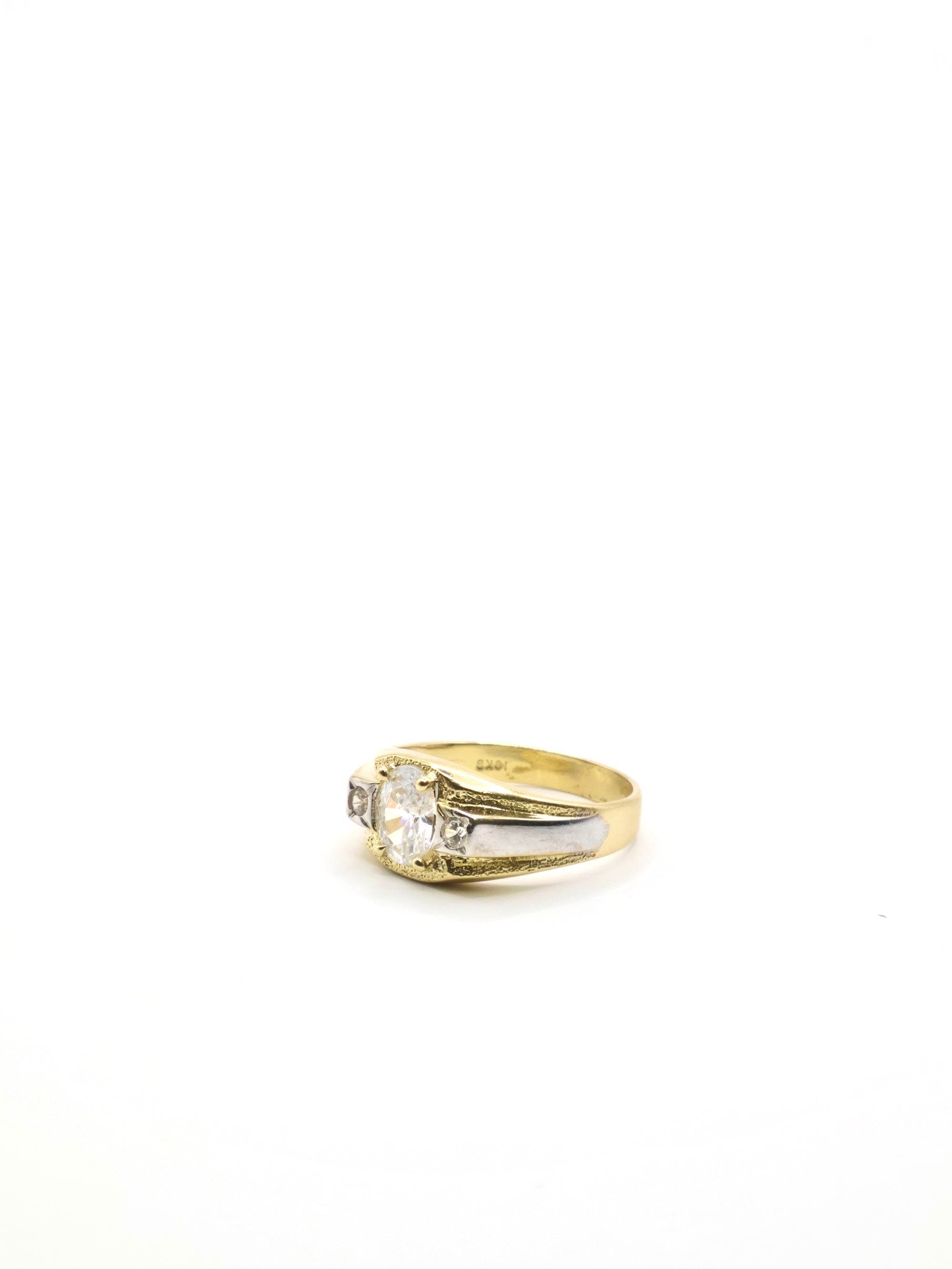 Anillo Pierda Blanca - 10K