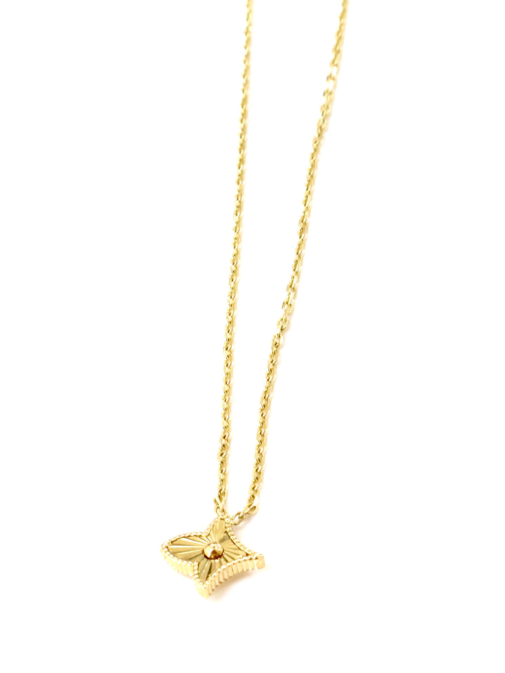SET GARGANTILLA FLOR - 10K