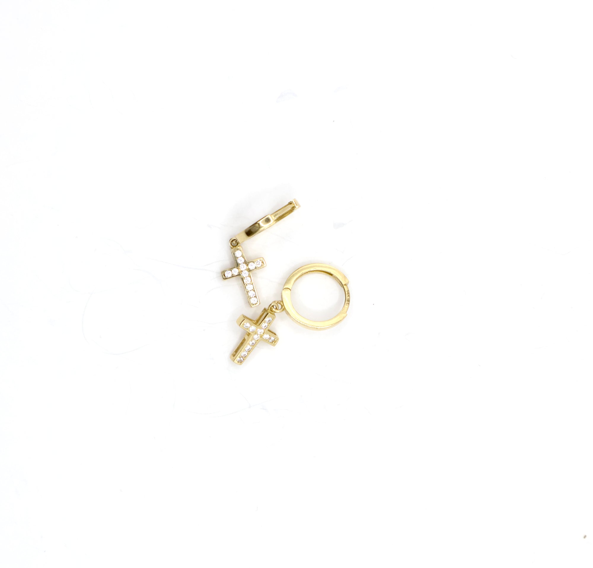 Argollas de Cruz - 14K