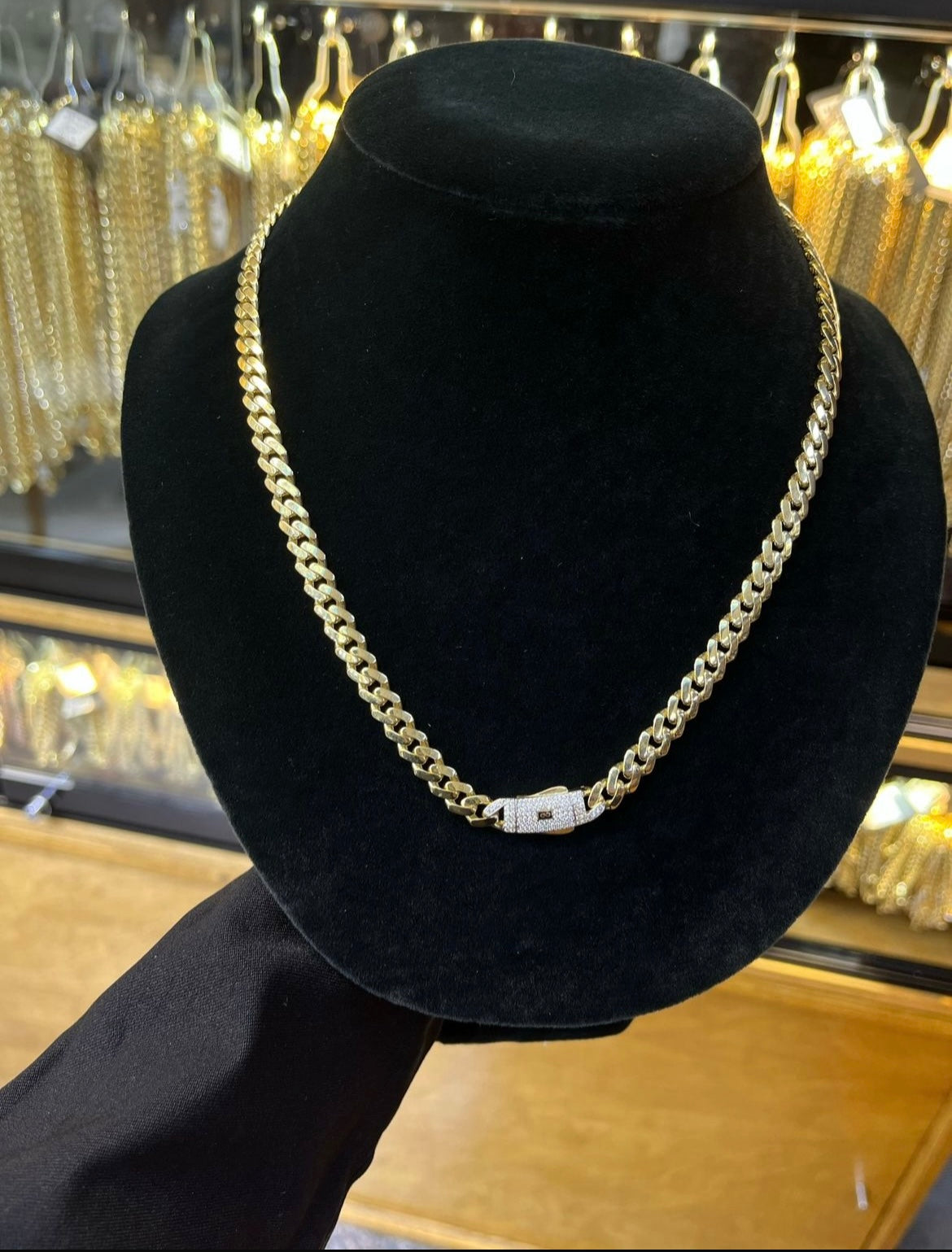 CHAIN MONACO GOLD 14K