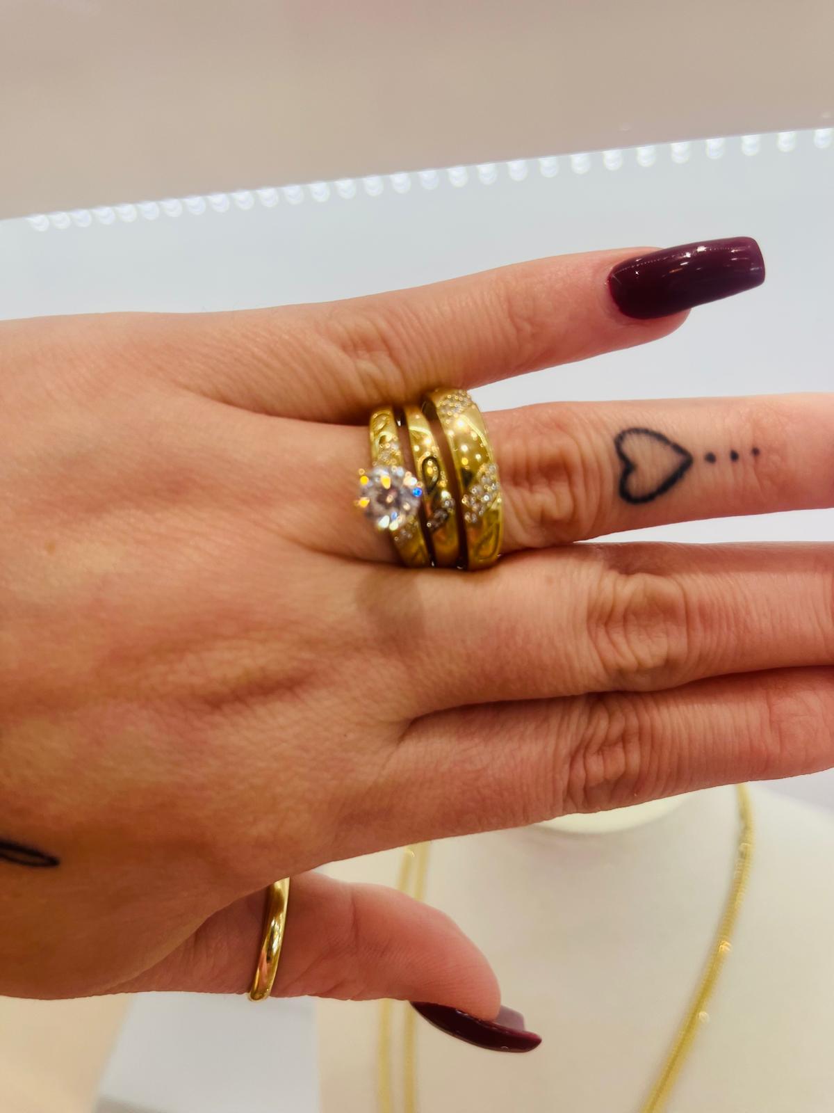 TRIO RING  GOLD 10K