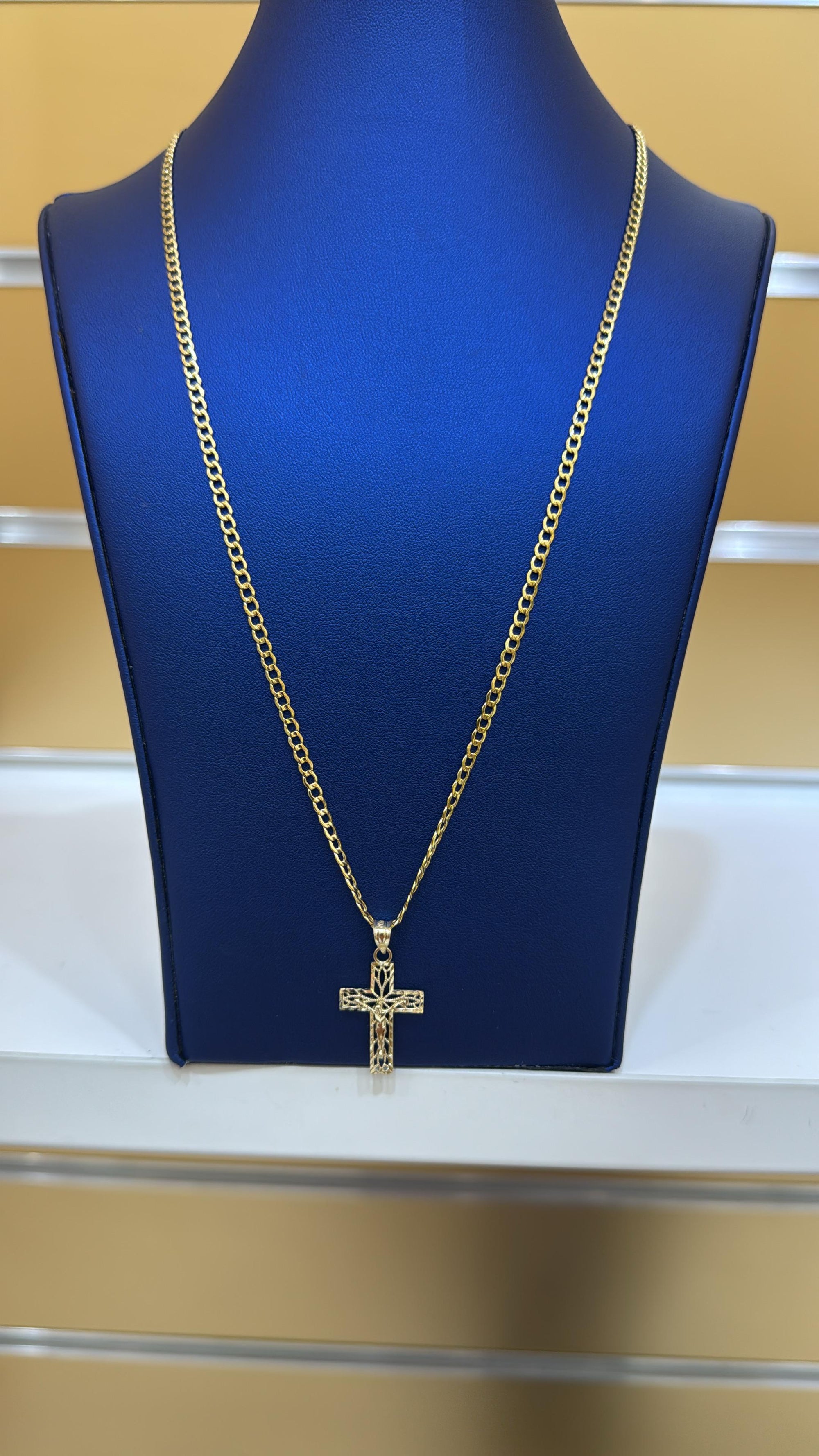 CHAIN AND PENDANT GOLD 14K
