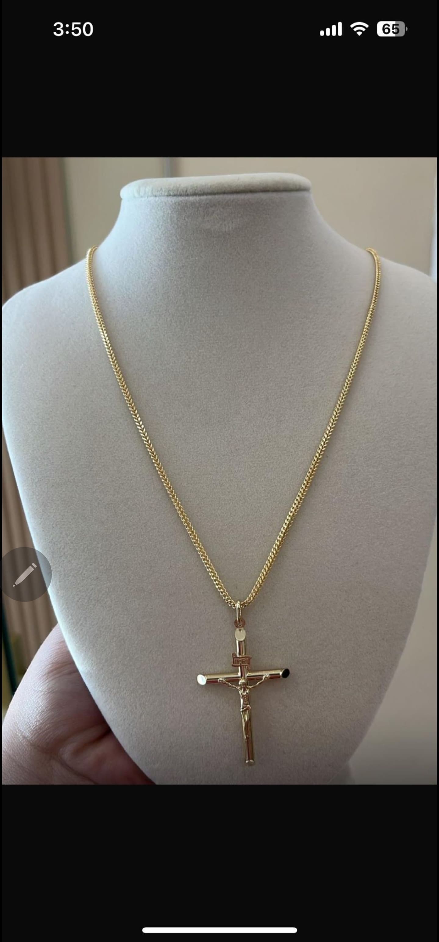 Chain and pendant gold 14k